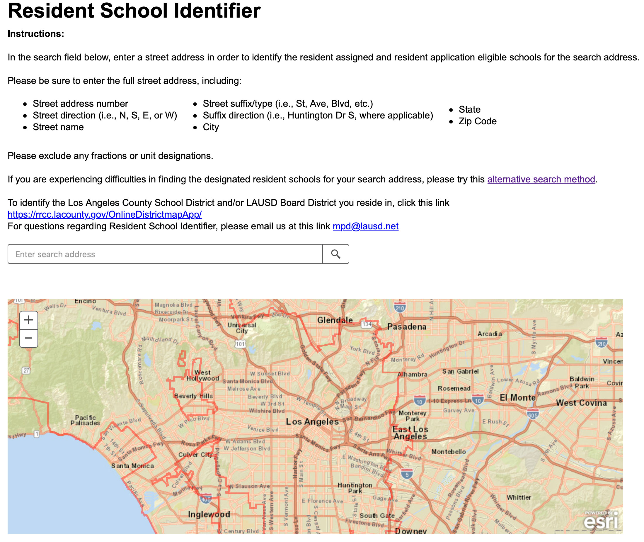 Find Your School of Residence