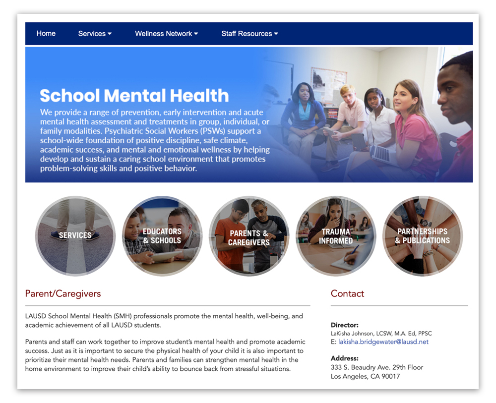 School Mental Health website