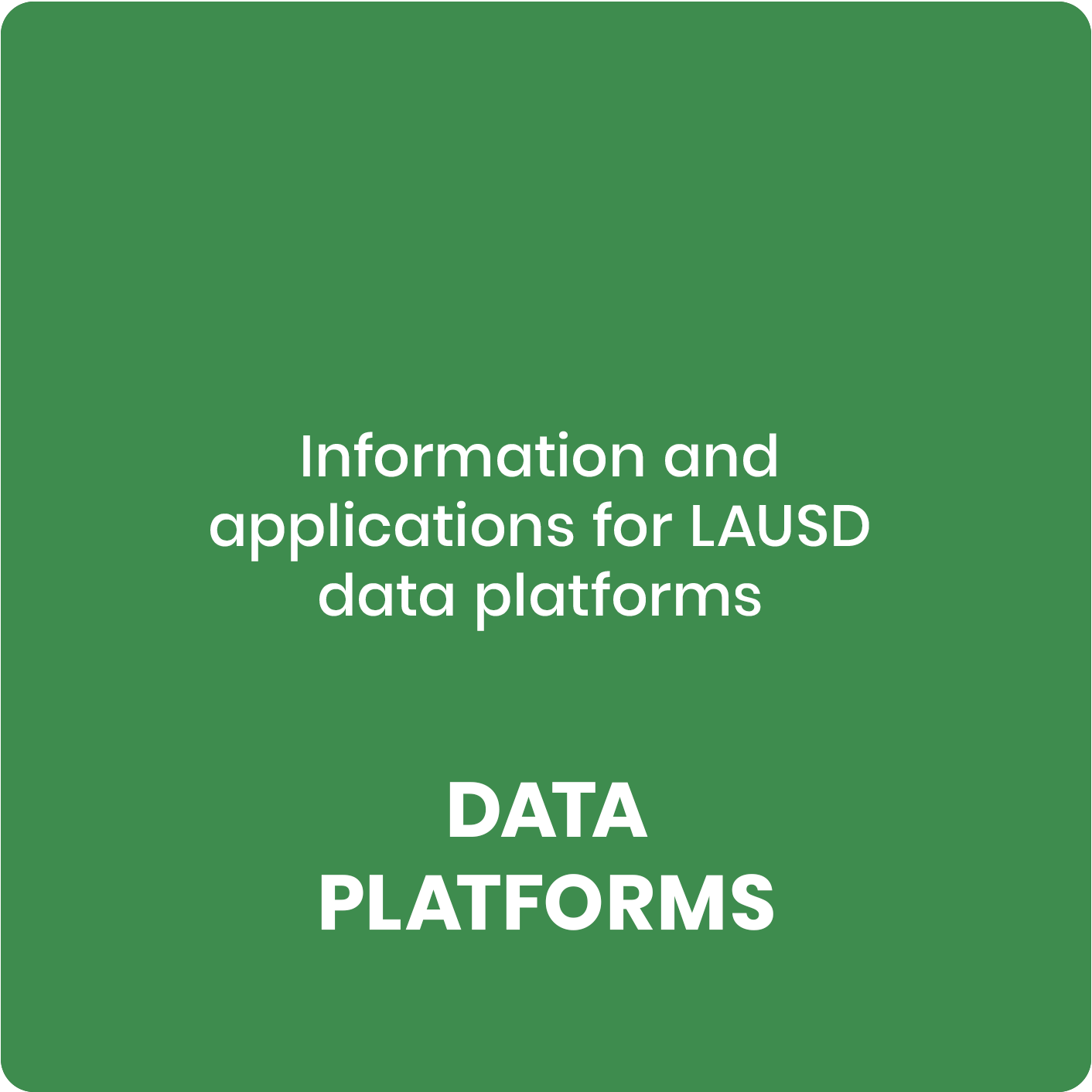  Data Platforms