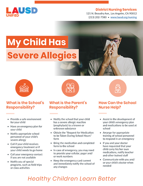 My Child Has Severe Allergies