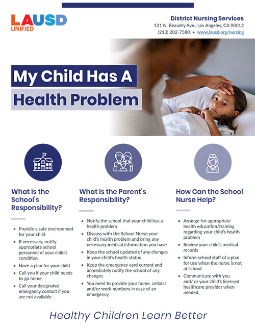 My Child Has A Health Problem