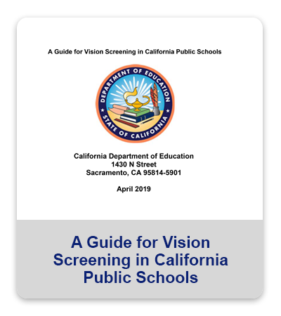 A Guide for Vision Screening in CA Public Schools - button