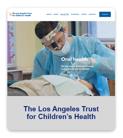 The Los Angeles Trust for Children's Health website - button