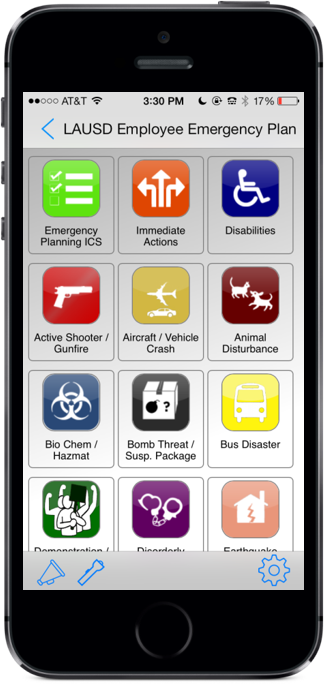 phone with emergency apps 