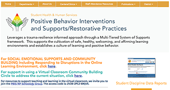 Positive Behavior Interventions and Supports/Restorative Practices website 