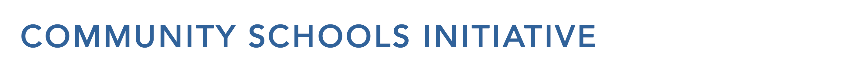 Community Schools Initiative Website Banner  