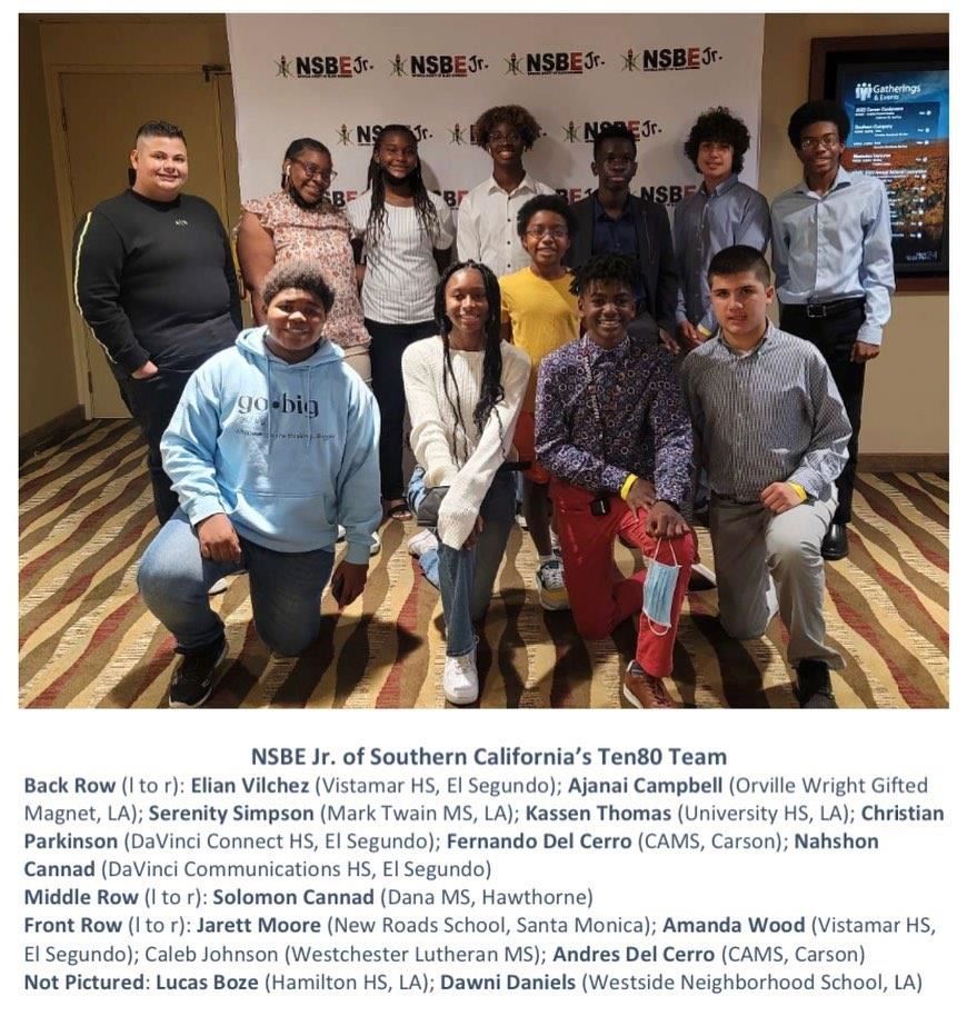 NSBE Jr. of Southern California's Ten80 Team