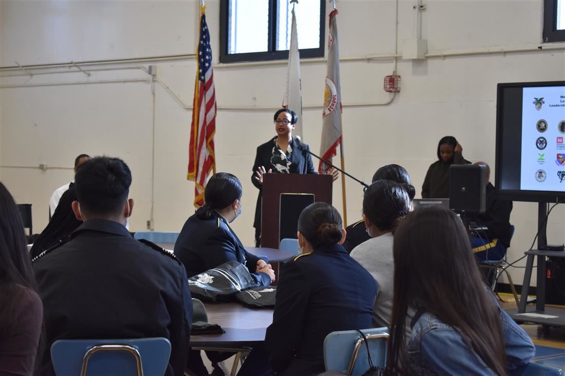 West Point Cadets at Washington Pre High School