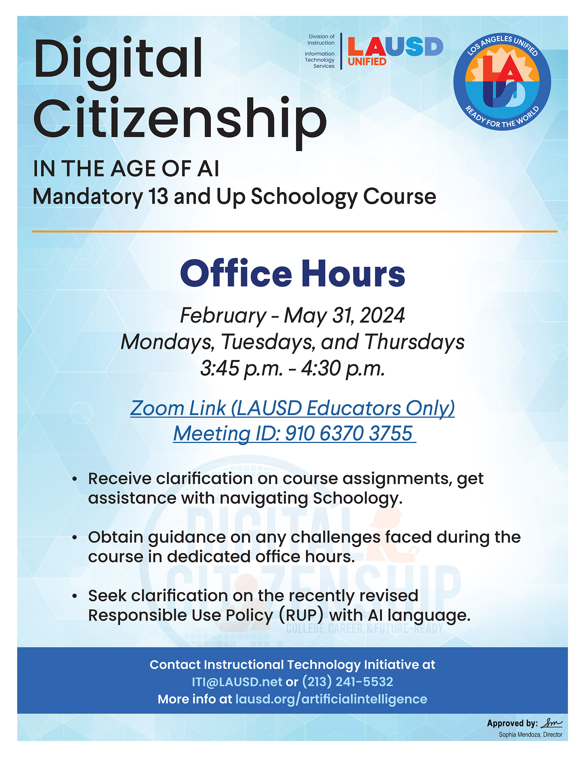 AI Mandatory 13 and Up Schoology Course