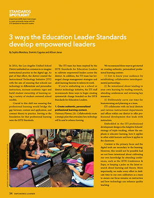 ISTE - January 2019 Cover