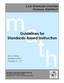 Guidelines for Standards-Based Instruction 