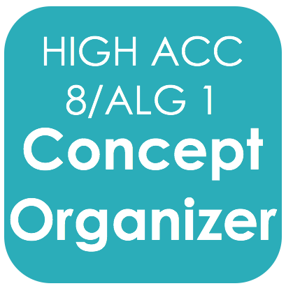 Highly Acc 8/Alg 1-Concept Organizer 
