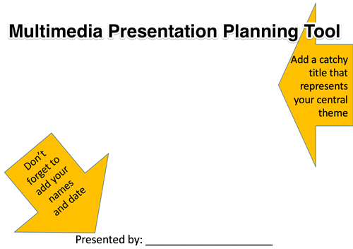 Multimedia Presentation Planning Tool 