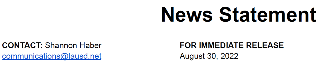 News Statement banner_083022