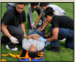 People giving CPR 