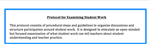 Protocol for Examining Student Work 