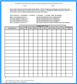 MP Observation Tool Recording Sheet 