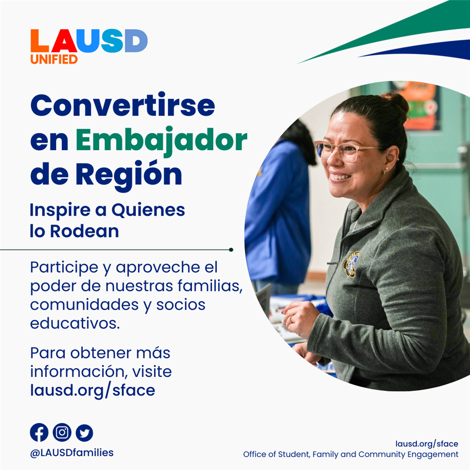 Regional Ambassador Spanish image Regional Ambassador Spanish image