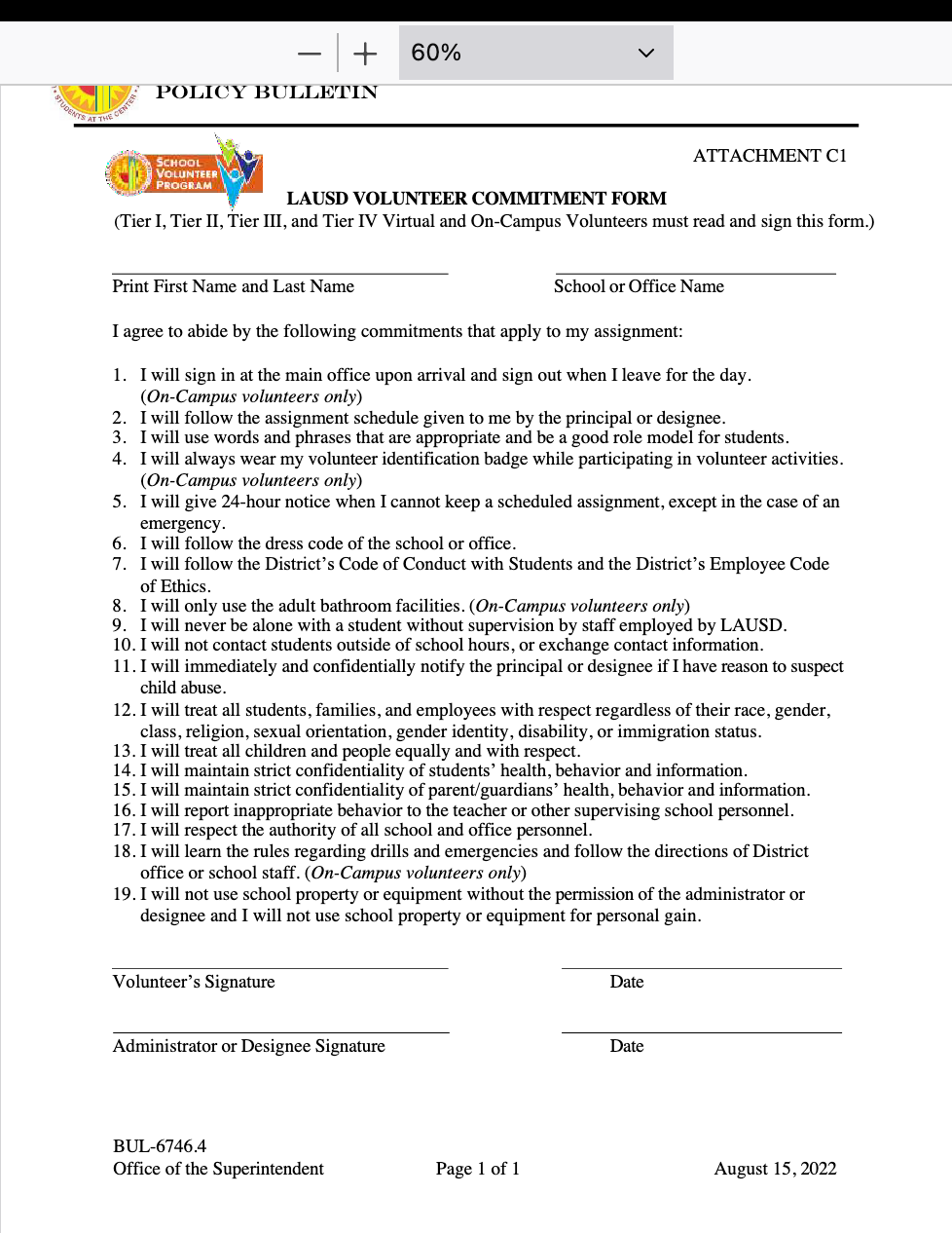 PCSS / Volunteer Application Process