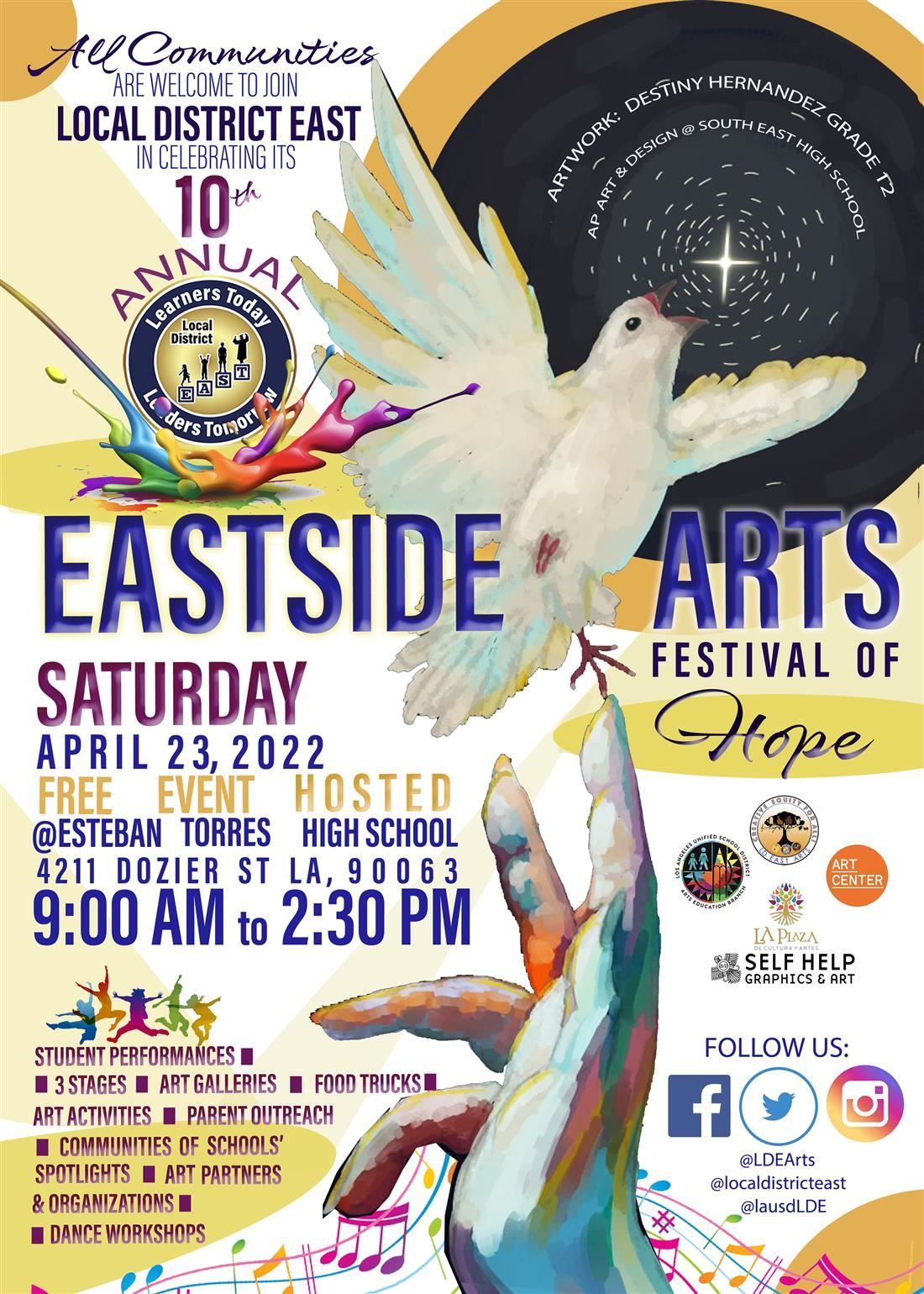 LD East Arts Eastside Arts Festival 2022 @ Esteban Torres High School