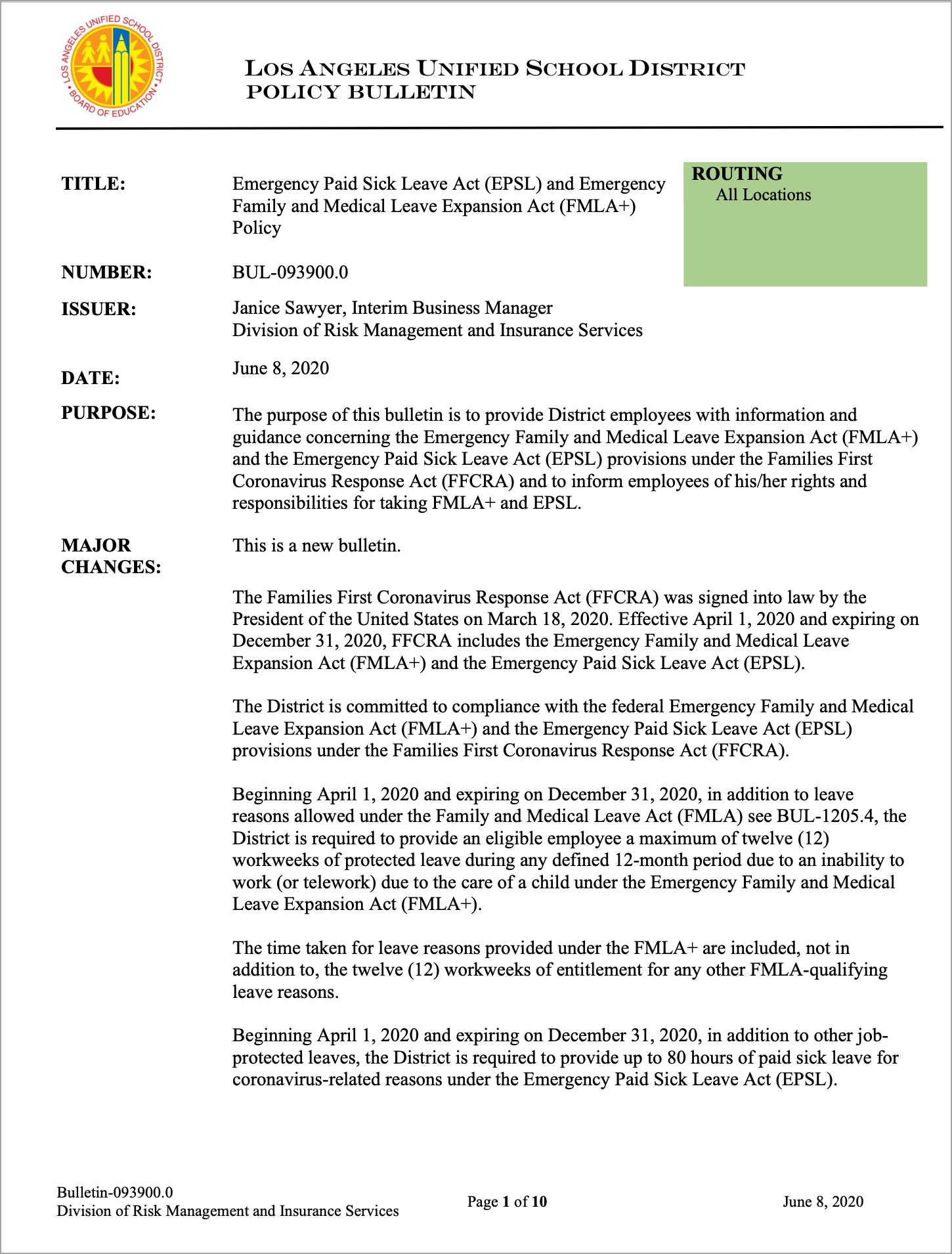 Bulletin 
