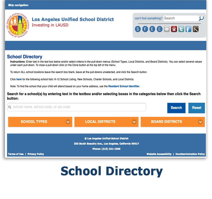 School Directory 