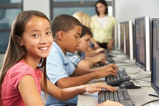 Students in computer lab 