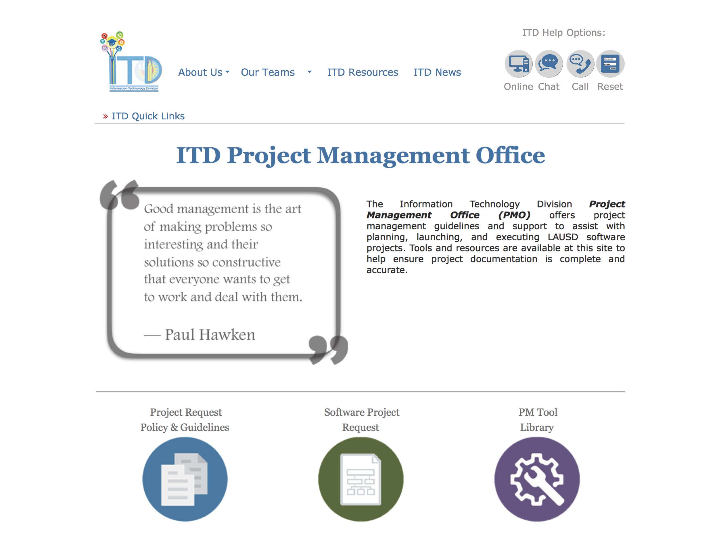 ITD Project Management Office