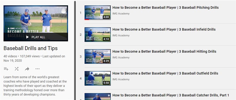 Baseball Drills and Tips