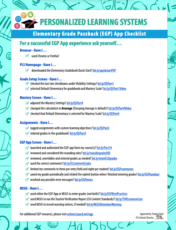 EGP Guide for Teachers 