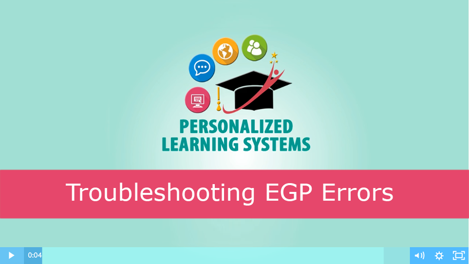Troubleshooting EGP Errors 