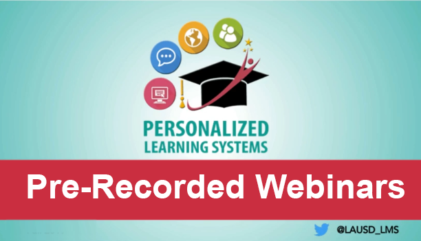 Pre-Recorded Webinar 