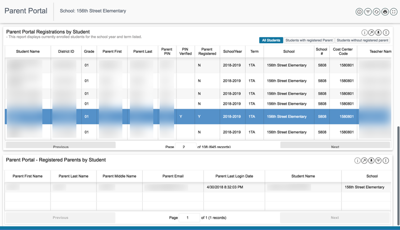 Parent Portal Focus 