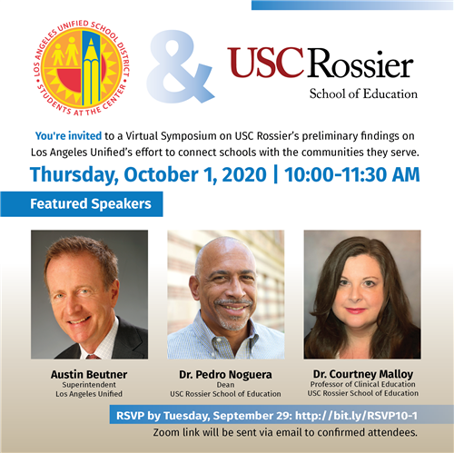 Los Angeles Unified and USC Rossier Virtual Symposium 