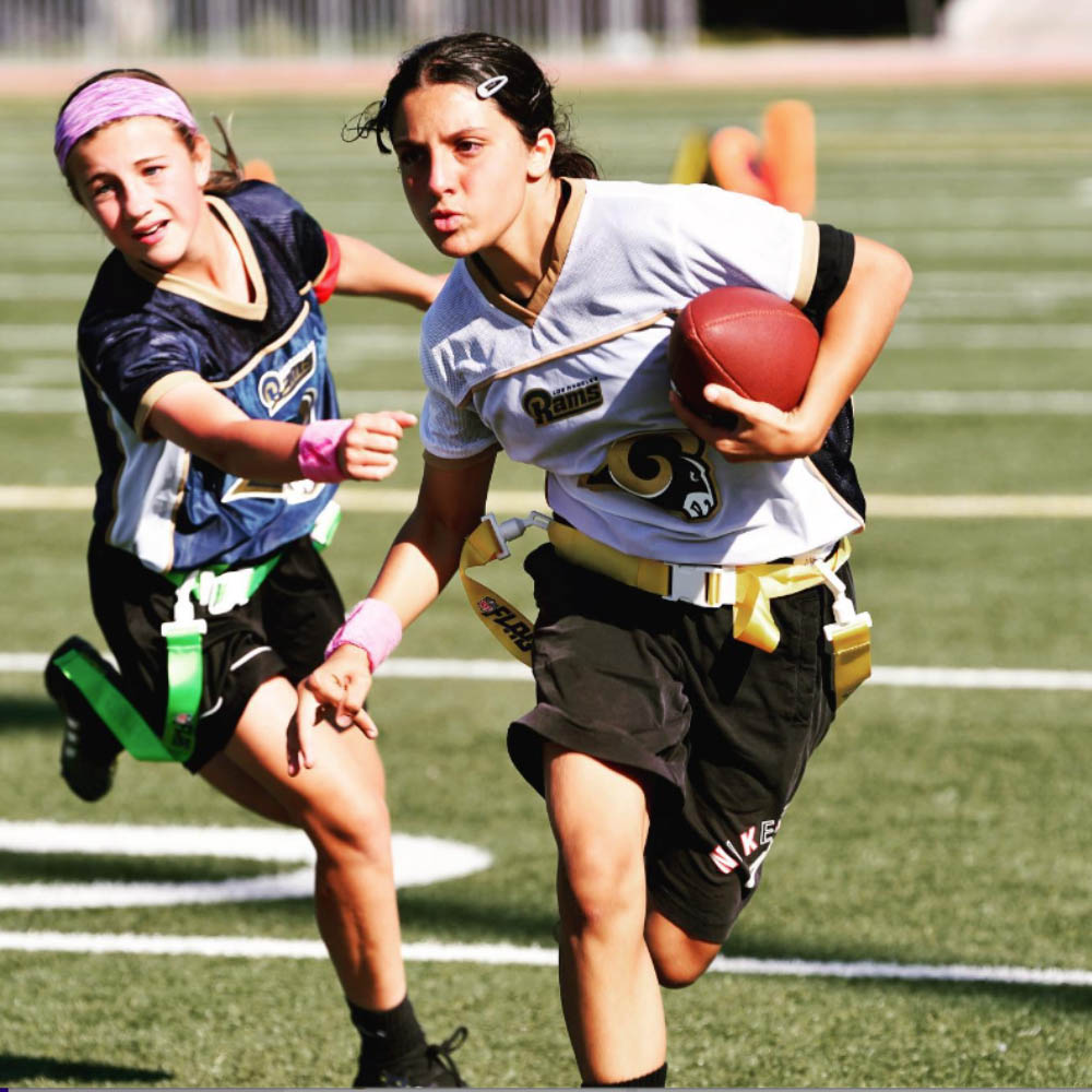 Students playing sports