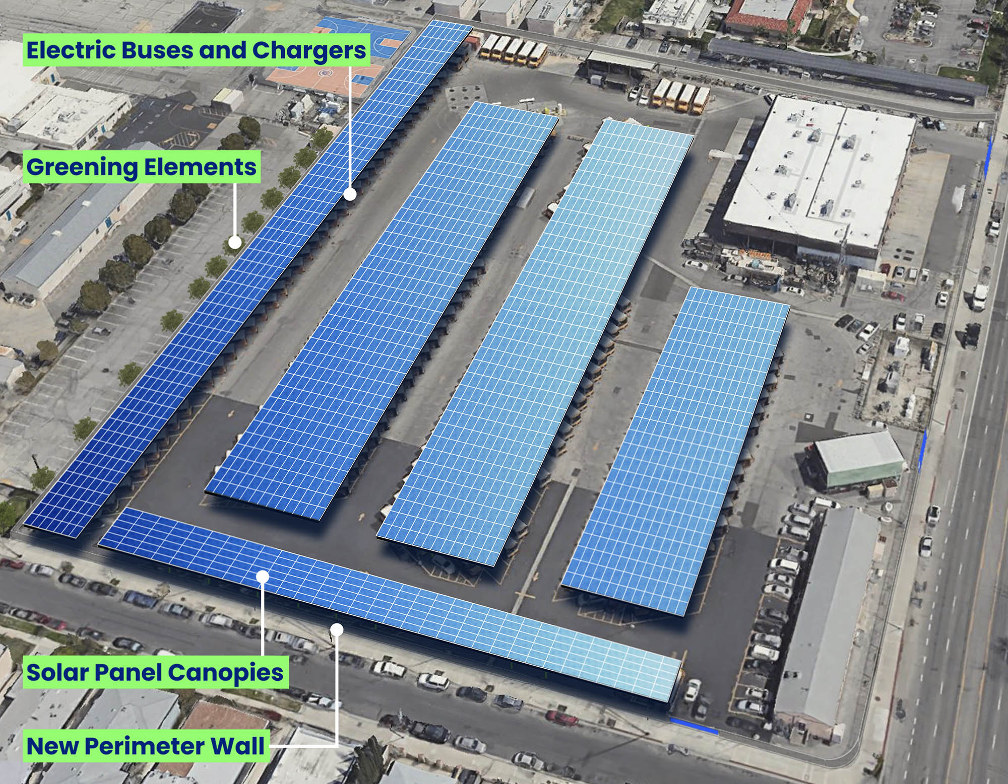 Sun Valley Bus Yard Electrification Project Concept Art