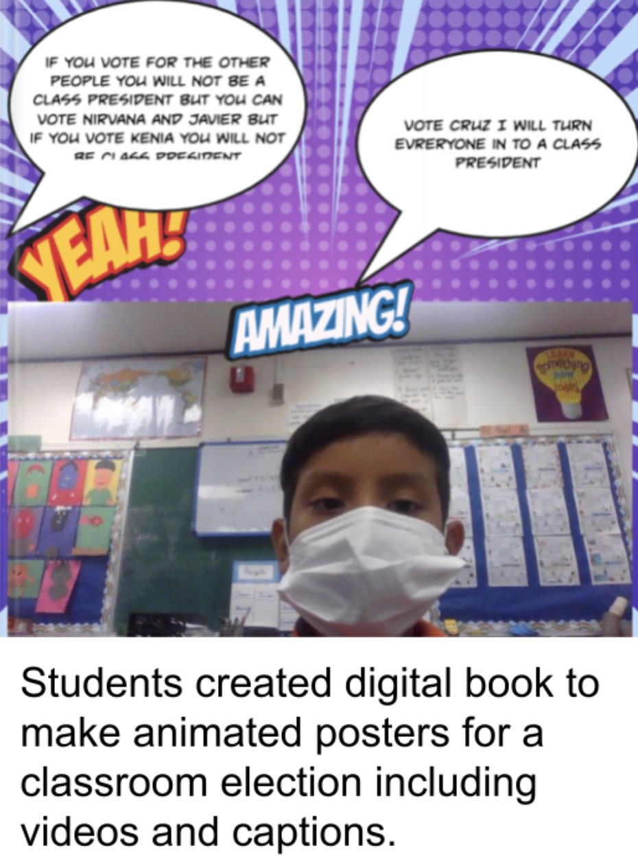 Student created a digital book