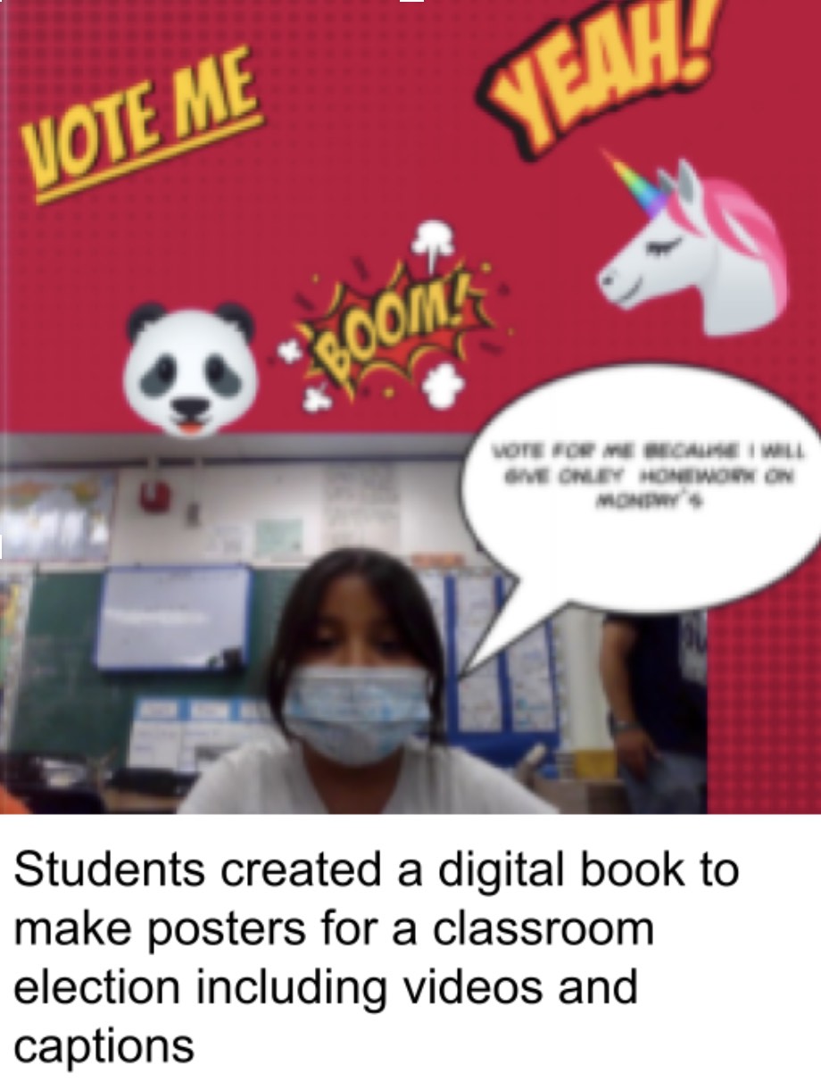 Student created a digital book