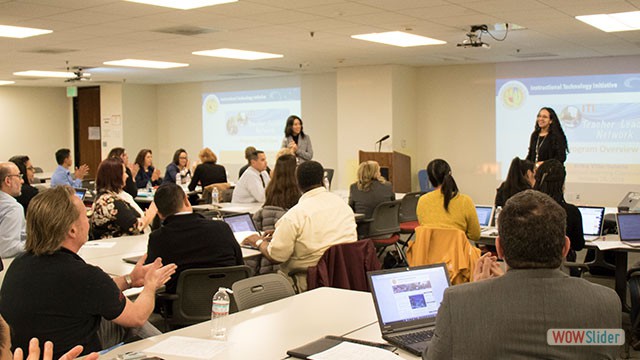 Erika Villa-Solorio, Personalized Learning Coordinator, presented on the Teacher Leader Network.
