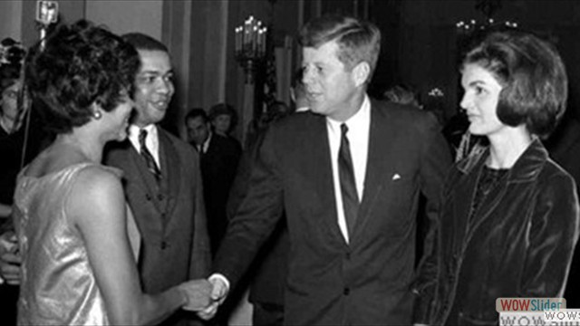 President JFK and First Lady w Civil Rights Attorney